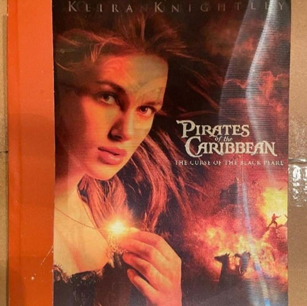 NEW/RARE Pirates of the Caribbean Promo 3D Lenticular Cover Notebook ~Depp/Bloom